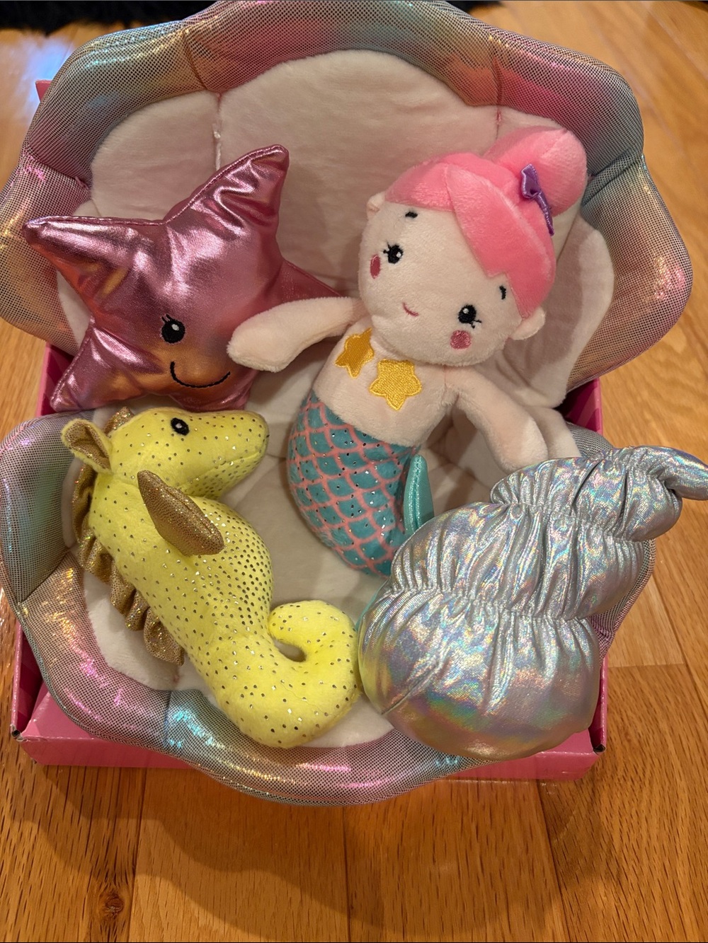 Plush Mermaid and sea creatures